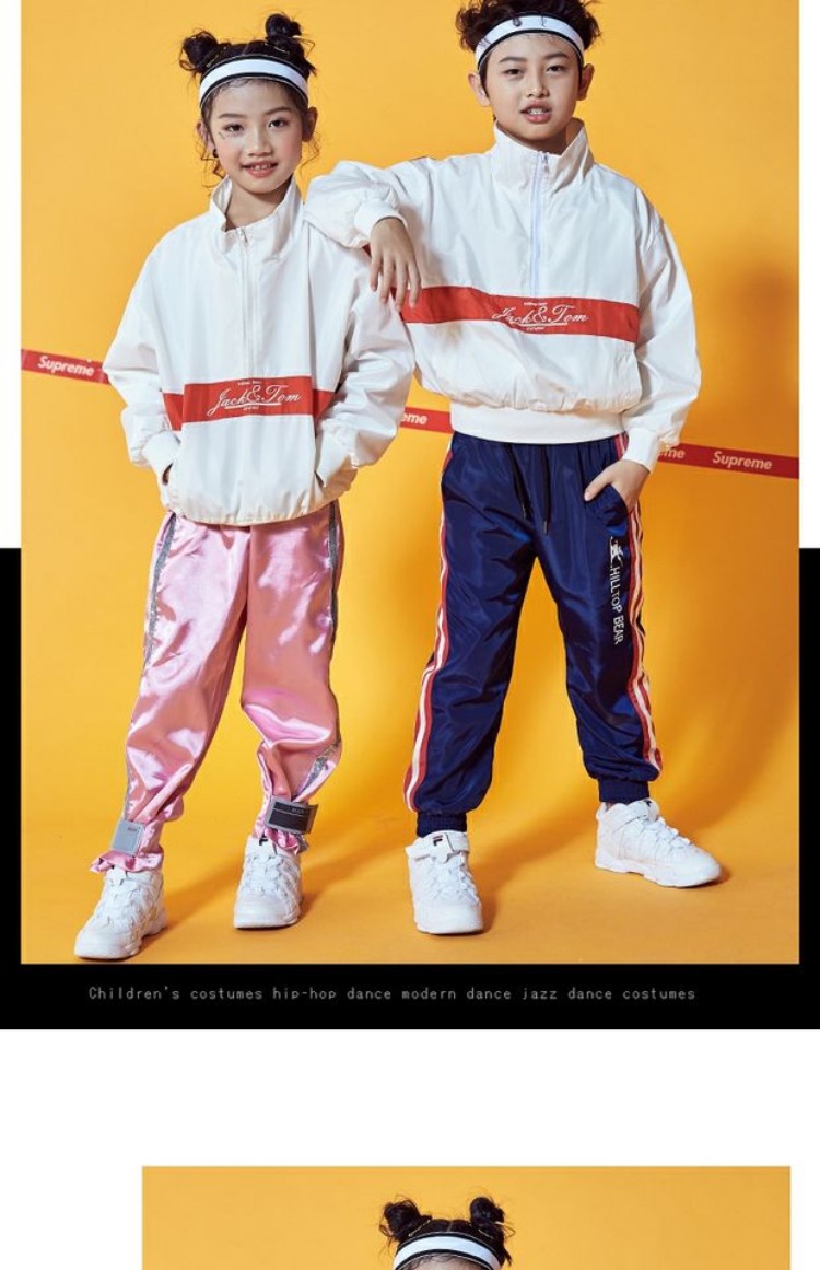 Bộ đồ khiêu vũ đường phố cho trẻ em Hip-Hop Chàng trai mùa thu Trang phục mới Cô gái Trang phục khiêu vũ Jazz đồ bộ cho be gái 12 tuổi