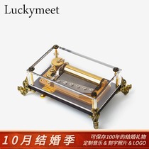 Luckymeet 50-scale mechanical music box four-corner leading meaning prosperous development to send corporate gifts