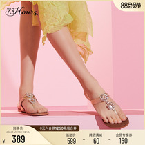 73 Hours womens shoes Overdose summer toe drilling holiday Roman air flat sandals