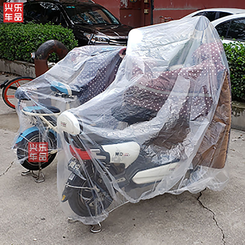 2018 new pedal electric vehicle car clothes car cover motorcycle battery rain and sun shade transparent thickened dustproof universal