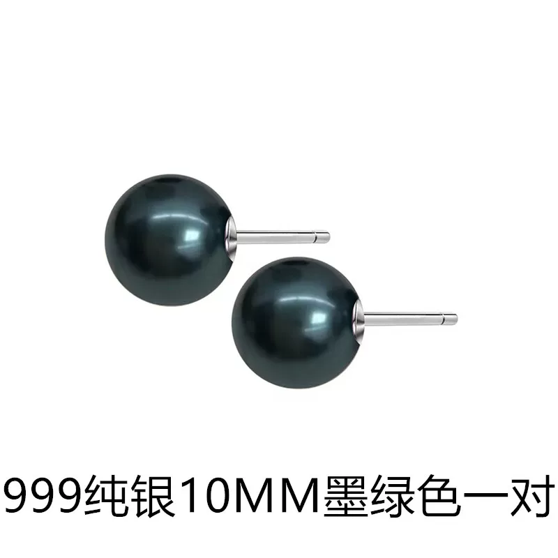 Серебряные серьги из жемчуга 999 пробы