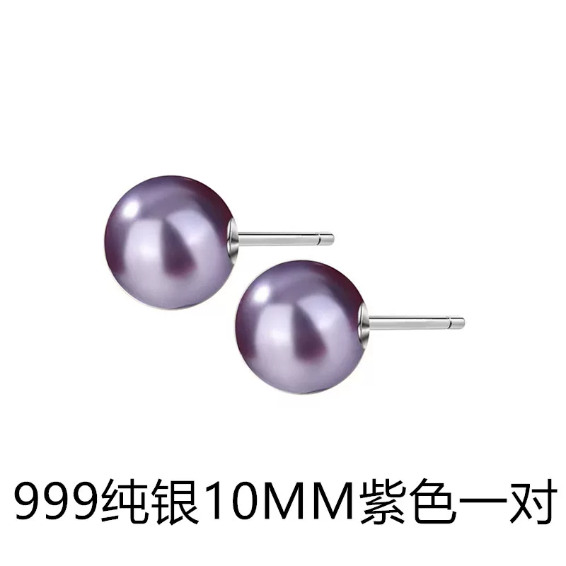 Серебряные серьги из жемчуга 999 пробы
