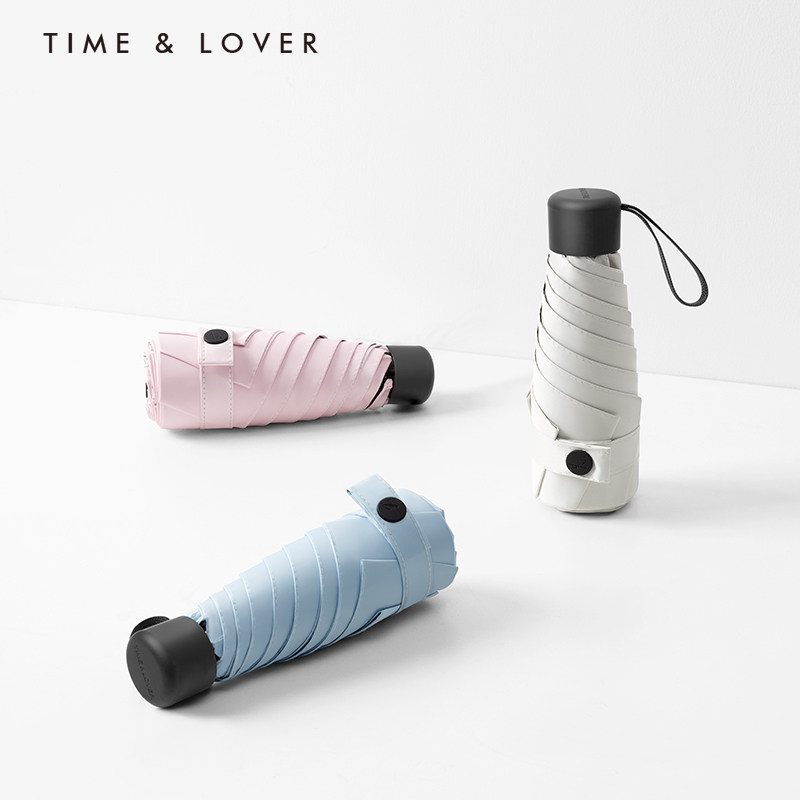 TIMELOVER sun umbrella sunshade sunscreen UV protection women's summer capsule umbrella Sun umbrella Small dual-use