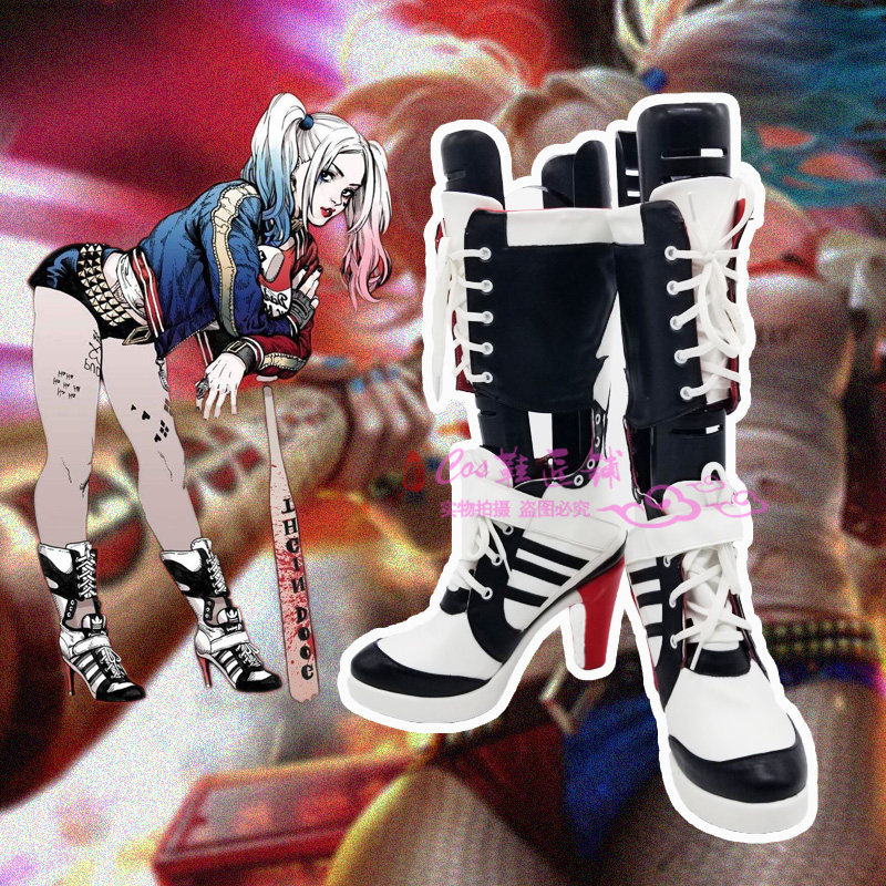 Z3 suicide squad Haley Quinn clown female cos shoes HarleyQuinn cos shoes heightening
