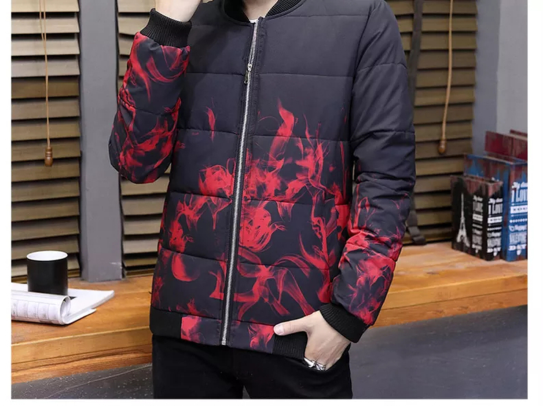 Áo khoác nam mùa đông dày lông ngắn 2019 phù hợp với cotton mới phiên bản Hàn Quốc của xu hướng trang trí áo khoác cotton ấm áp mùa đông - Bông áo khoác bomber nam