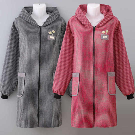 New style zipper front button blouse for obese people