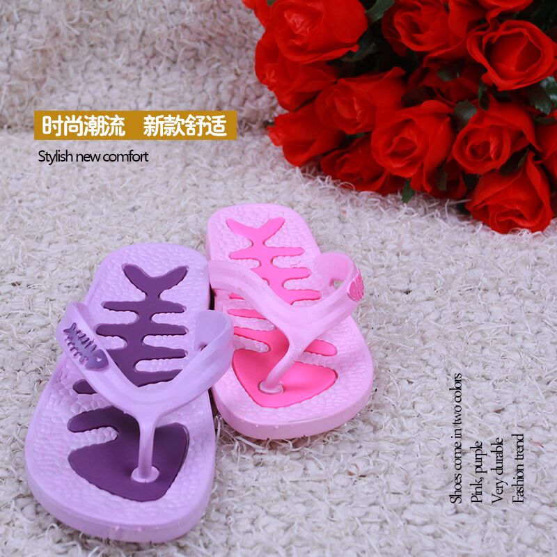 Flip-flop nữ dép thời trang mùa hè dép nữ không trượt phẳng sinh viên đơn giản bên ngoài mặc bãi biển dép dép