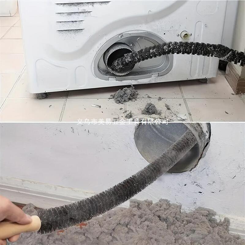 Dryer Vent Cleaning Kit, Vacuum Attachment, Flexible Dryer Lint Remover, and Flexible Dryer