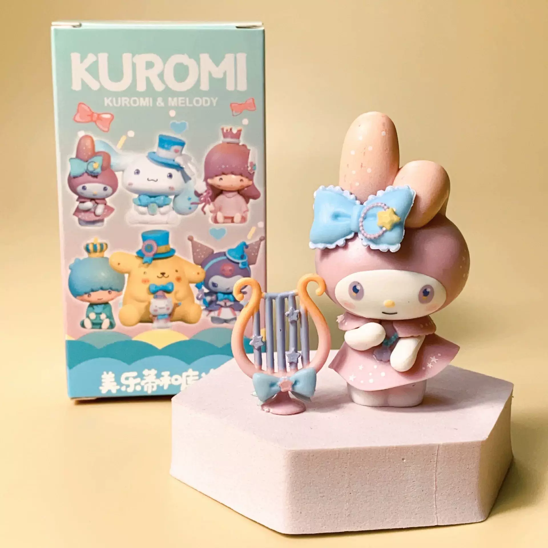 Новая Санрио слепая коробка каваи Kuromi Cinnamoroll My Melody фигурa