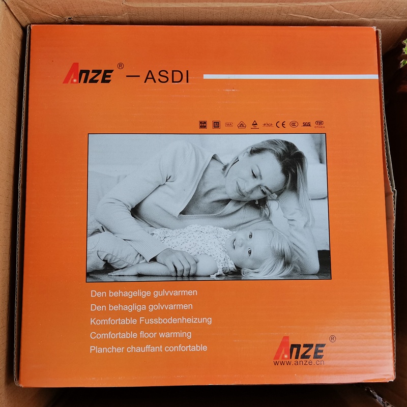 Suzhou floor heating installation single-conductor heating cable laying using mushroom board electric floor heating with good heat transfer and convenient construction