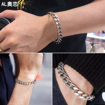 Personality Overbearing Titanium Steel Bracelet mens Korean version Jane about 100 hitch Snake Bone Hand Ring Tide Male Ornament Student Accessories Bracelet