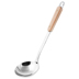 Bếp dày inox thìa dài tay cầm bằng gỗ không nóng nấu xẻng muỗng thìa thìa cung cấp bếp - Phòng bếp chảo chống dính cao cấp Phòng bếp