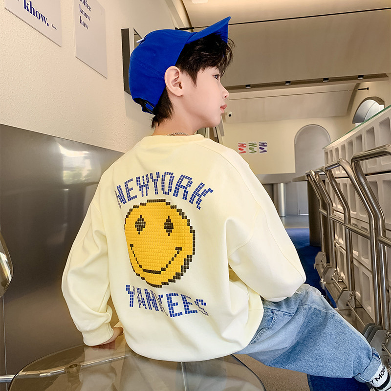 Boy Chun Akio in white thick cotton T CUHK Scout 2022 New Year of Spring Dress Ocean Wave Boy Fried Street Spring Trendy