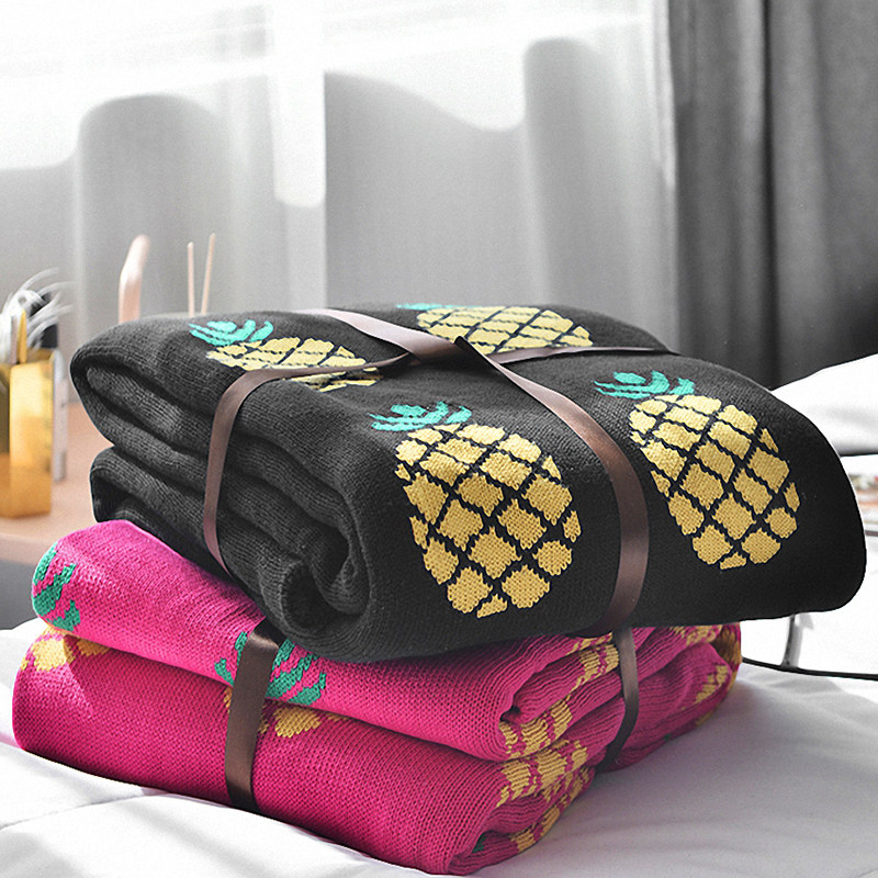 Knitted Blanket Office Nap Cotton Office Blanket Sofa Baby Children's Lunch Blanket Towel Quilt