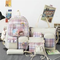 twelve Constellation Schoolbags Five Sets of Bag Girls Three To Five Sixth Graders New High School High School Students Double Shoulder Bag