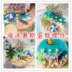 Ocean Beach Theme Cake Trang trí Trang trí Du thuyền Little Yellow Duck Nàng tiên cá Thuyền Cảnh Bánh nướng Trang trí - Trang trí nội thất