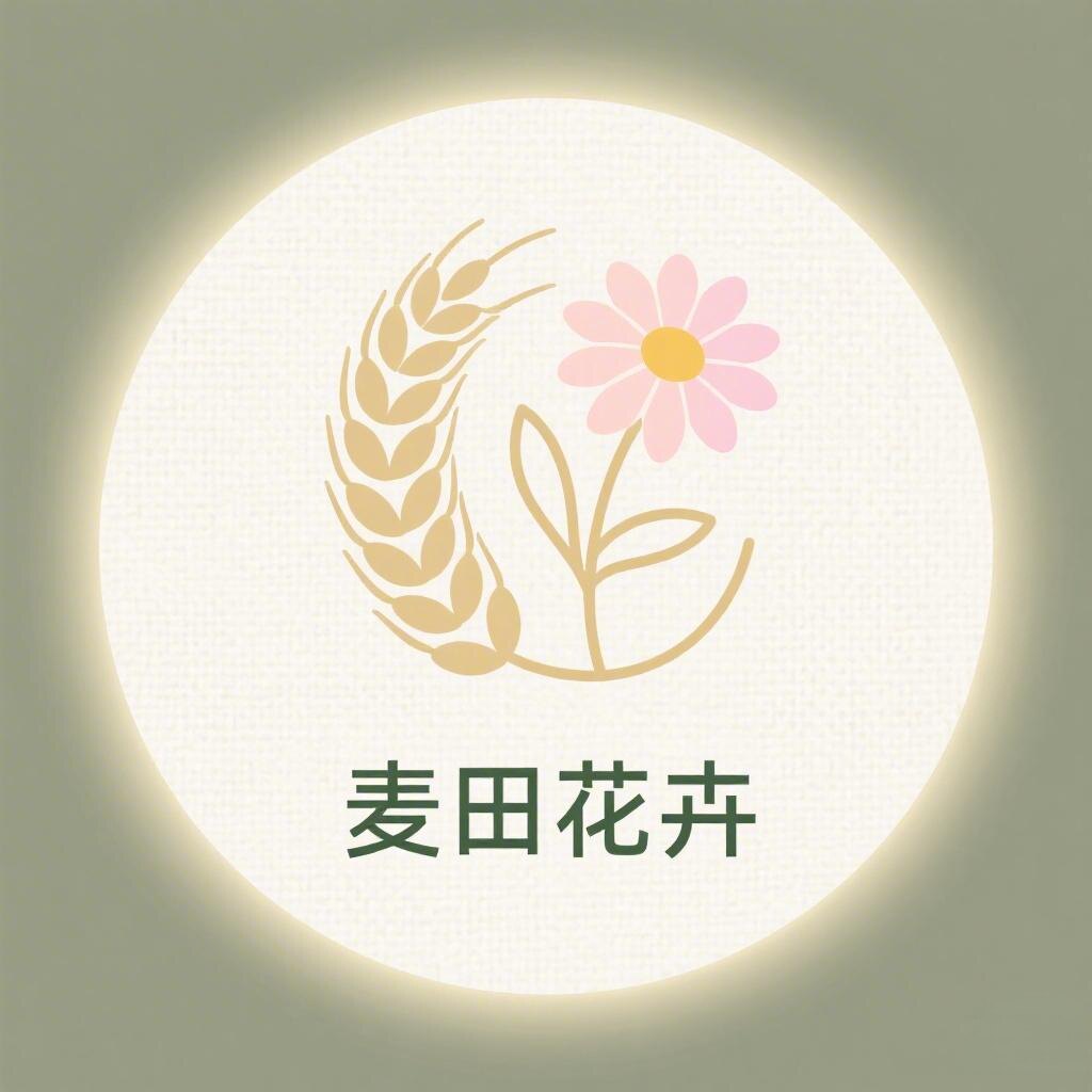 麦田花卉企业店的LOGO