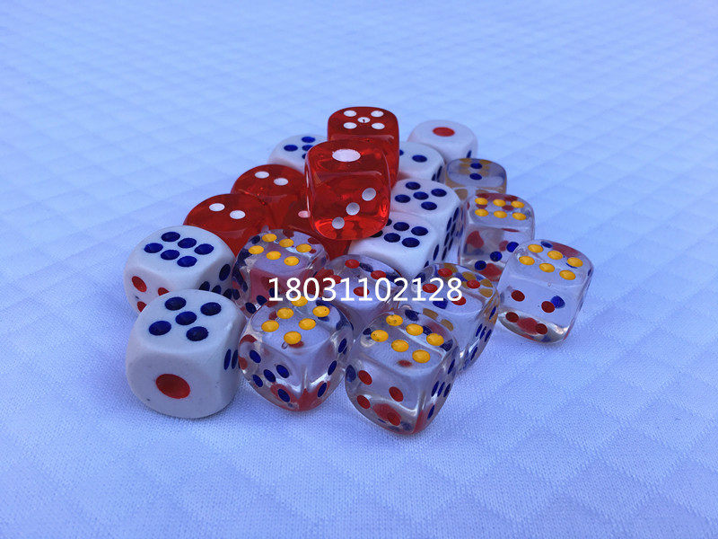 Sieve color dice Crystal fillet dice Digital plastic color bar KTV color 100 1 pack