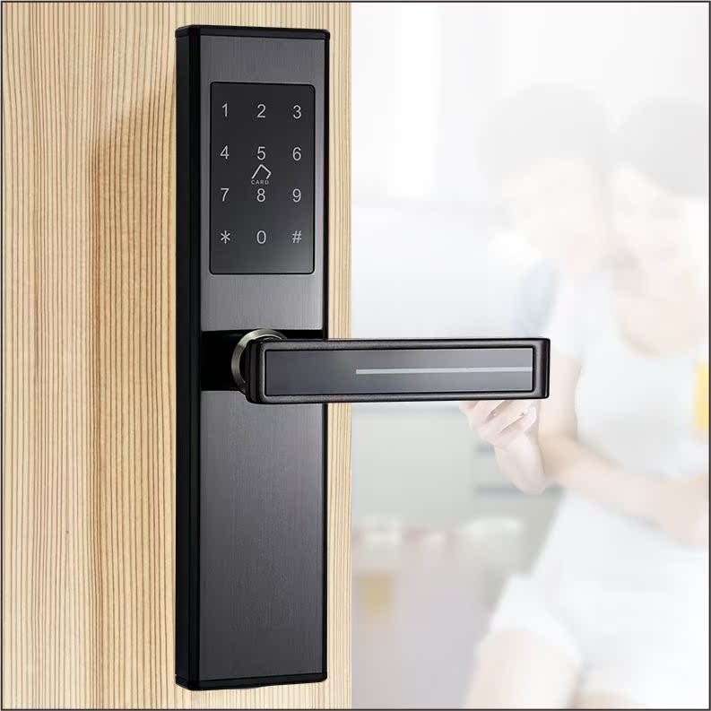 Hotel Guesthouse Stainless Steel Electronic Lock Indoor Door Wooden Door Apartment code lock Minjuku app Remote coded lock