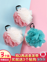 2 sets of Bath ball large adult Japanese bath cotton ball wipe bathroom back rubbing bath towel bath Bubble Ball Bath flower