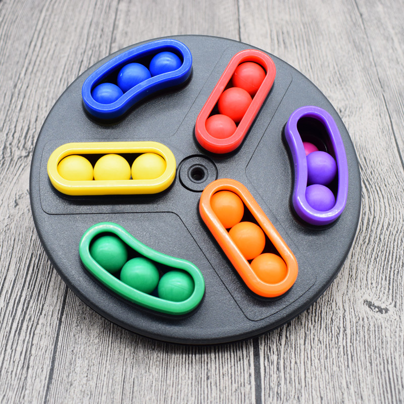 Small lovely egg rotating magic bead children's maze puzzle table game logical thinking training toy 6 intelligence breakthrough game