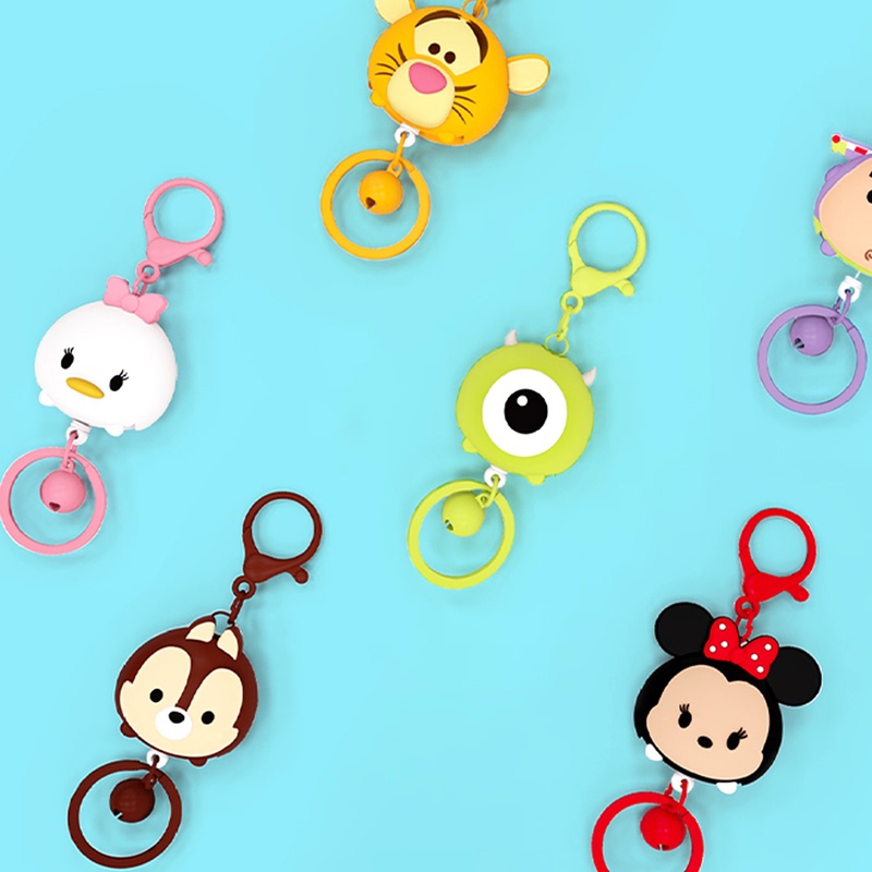 Disney Retractable Easy-Pull Lanyard Id Card Holder Card Case Access Card Bus Card Keychain Stretchable Anti-Lost