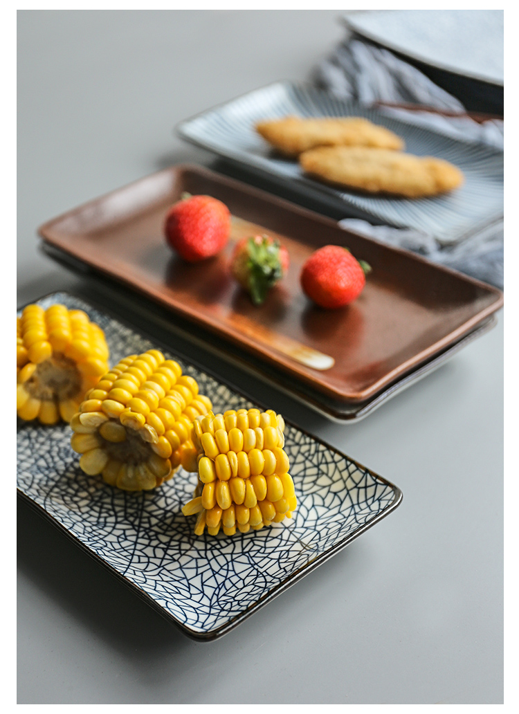 Japanese ceramics tableware feng ears fish dish plate, plate material sushi plate of dumplings plate steak plate