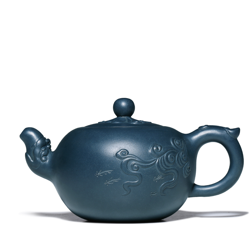 Shadow at yixing pure manual famous it undressed ore green home kung fu teapot tea HM