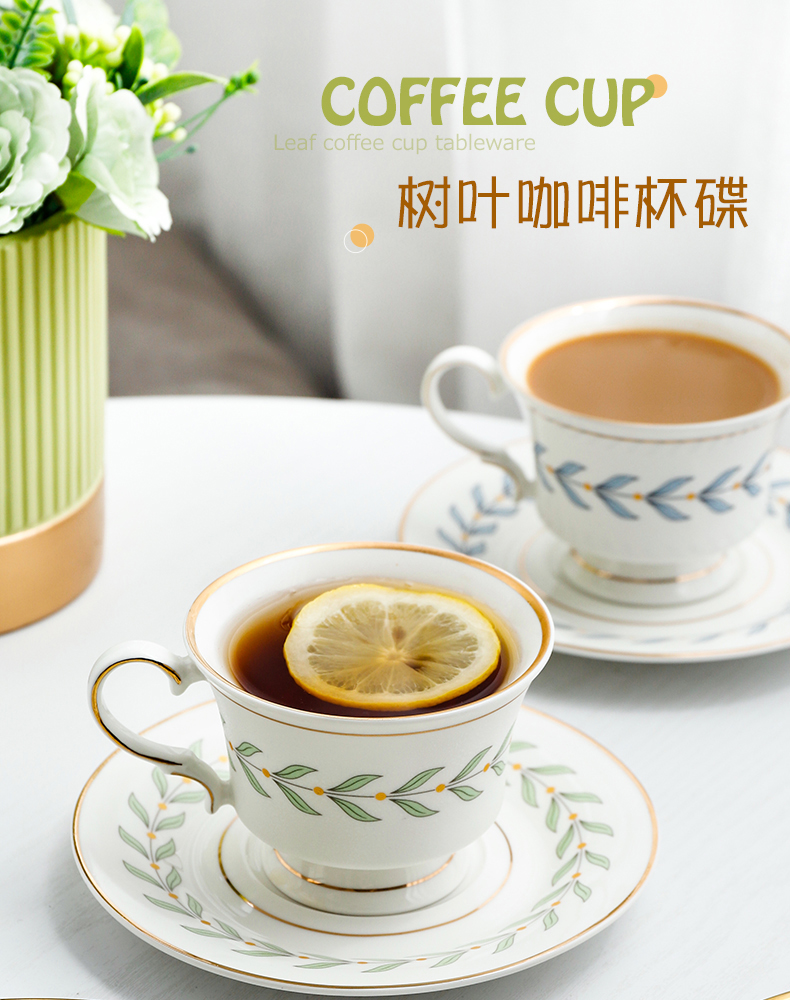 Leaves up phnom penh coffee cups and saucers ceramic flower tea in the afternoon light cup home creative ins key-2 luxury suits for