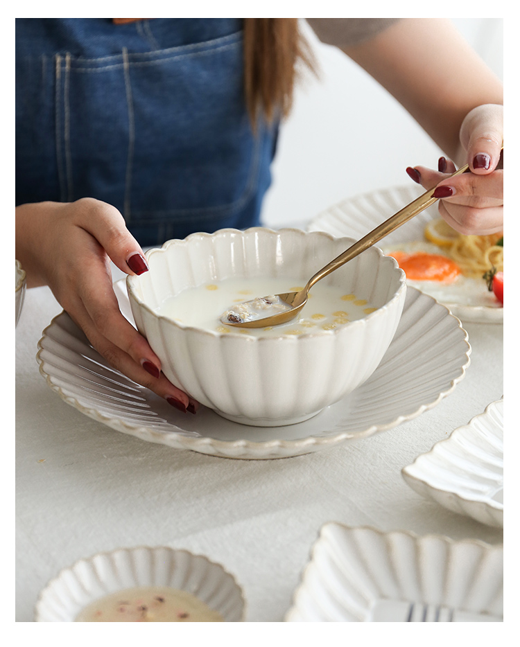 Japanese lace variable glaze ceramic tableware suit dish fish soup bowl rainbow such as bowl dish of rice bowls flavour dish plate glass