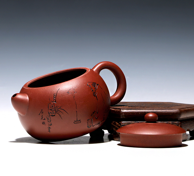 "Shadow enjoy" yixing crafts master dong xi shi 260 pure manual it dahongpao enlightenment CCC