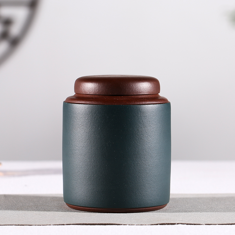 Shadow at yixing purple sand POTS caddy fixings famous soloing pure manual small pu - erh tea storage POTS JH awake