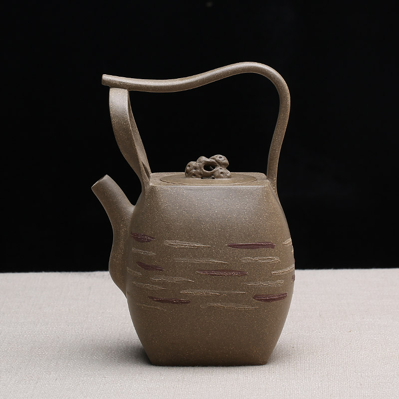 Shadow at yixing masters are it undressed ore green mud pure manual girder fortune turnes the teapot set pot of SY