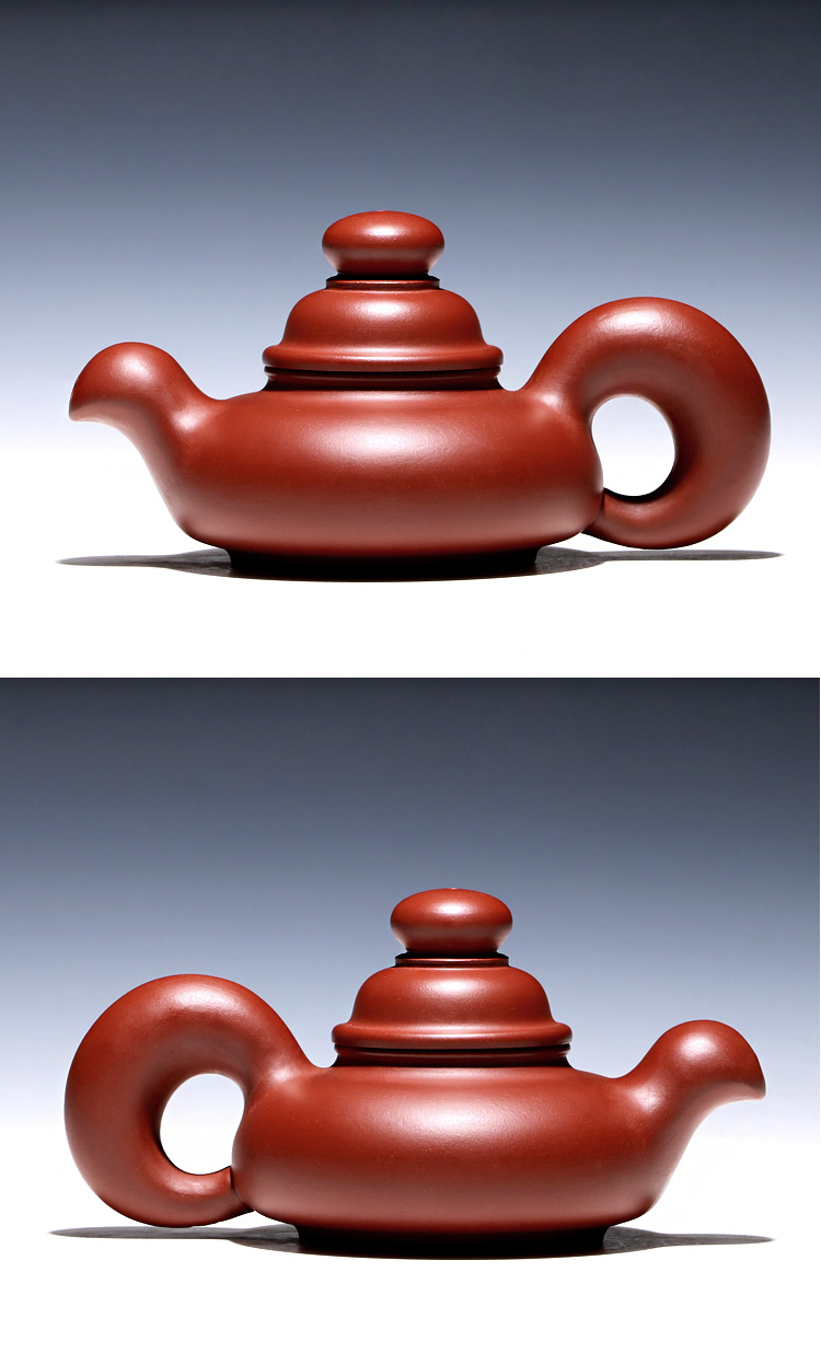 Yixing it shadow enjoy 】 【 old actor Wu Hongcai all hand teapot undressed ore dahongpao squirrel pot of 250 c