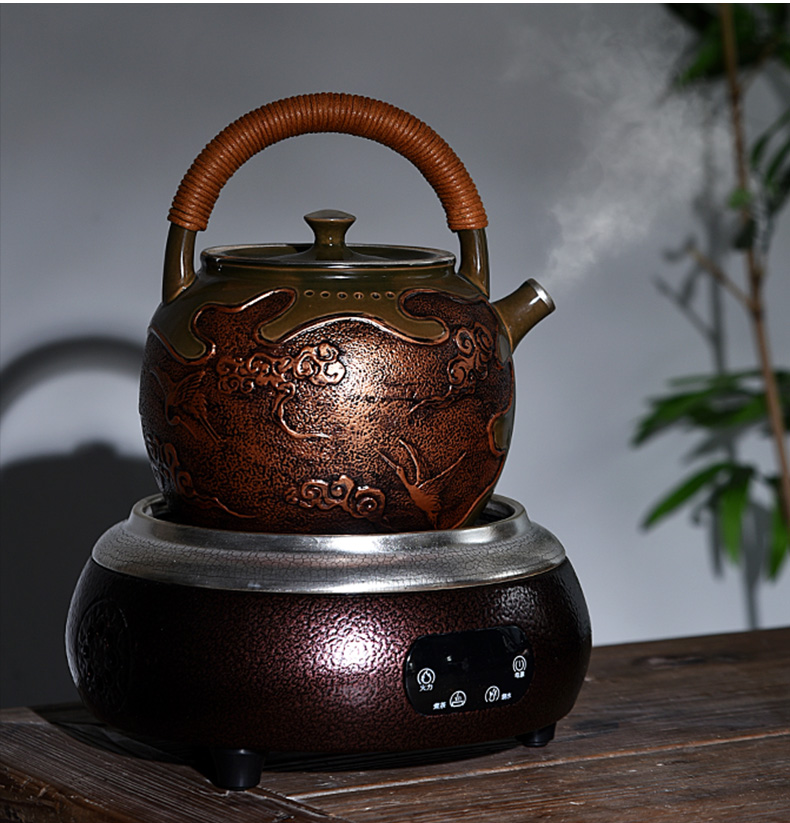 Shadow enjoy gode ceramic tasted silver gilding coppering. As teapot household thickening boiled tea kettle manually restoring ancient ways of make tea