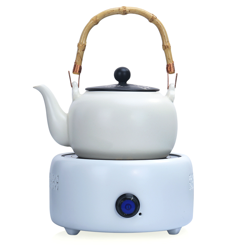 Shadow at antique white pottery pot of cooked pot boil water girder of a complete set of electric ceramic boiling tea stove tea tea tea tea furnace