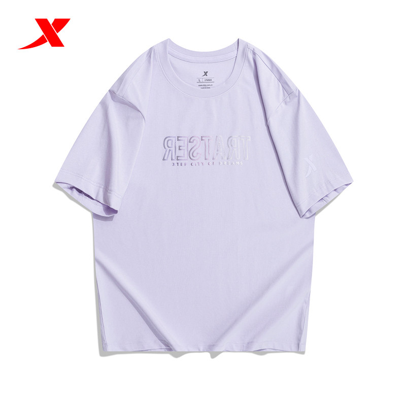 Xtep short-sleeved T-shirt women's 2022 summer new comfortable loose half-sleeved sports sweater 978228010046