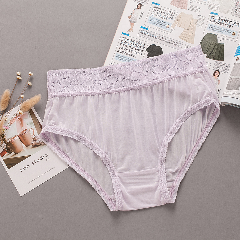 5 dâu tằm liền mạch đồ lót thoáng khí Phụ nữ quần lót lụa eo cao Quần short ren Ưu đãi đặc biệt sịp cotton nam đẹp
