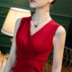 Summer pure cotton base shirt sleeveless Korean style shirt vest