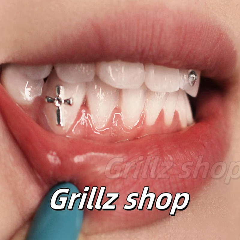 Grillz Shop Tooth Gems Self-Adhesive Tooth Gem Jewelry Material Kit Butterfly Sparkling Small Fangs Niche Subculture