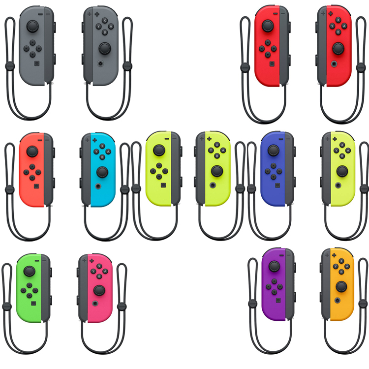 blue and yellow nintendo switch