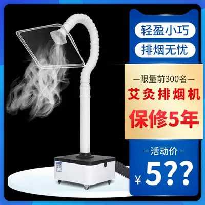 Moxibustion smoke purifier smoke exhaust machine door door exhaust system mobile home silent smoking artifact