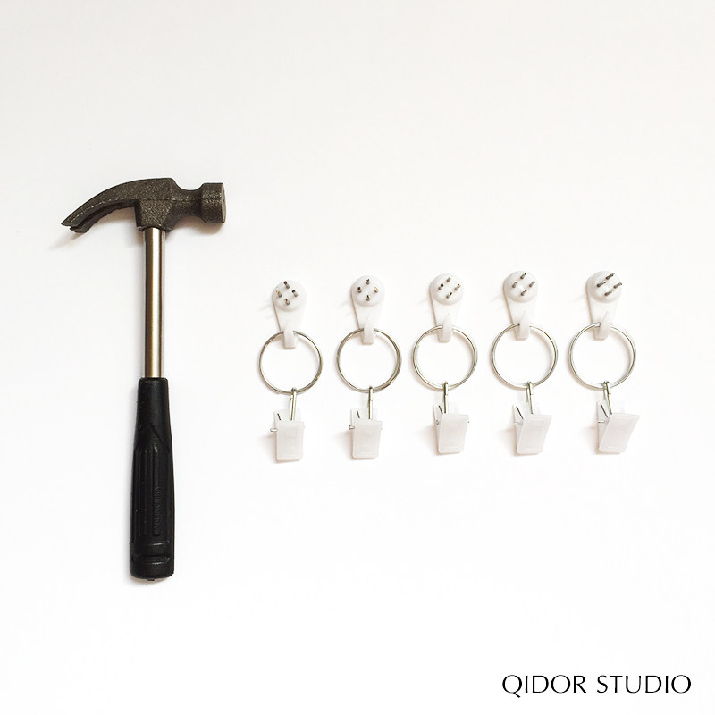 ins photo background cloth without mark and white cloth curtain clamp large size cloth nail special small iron hammer