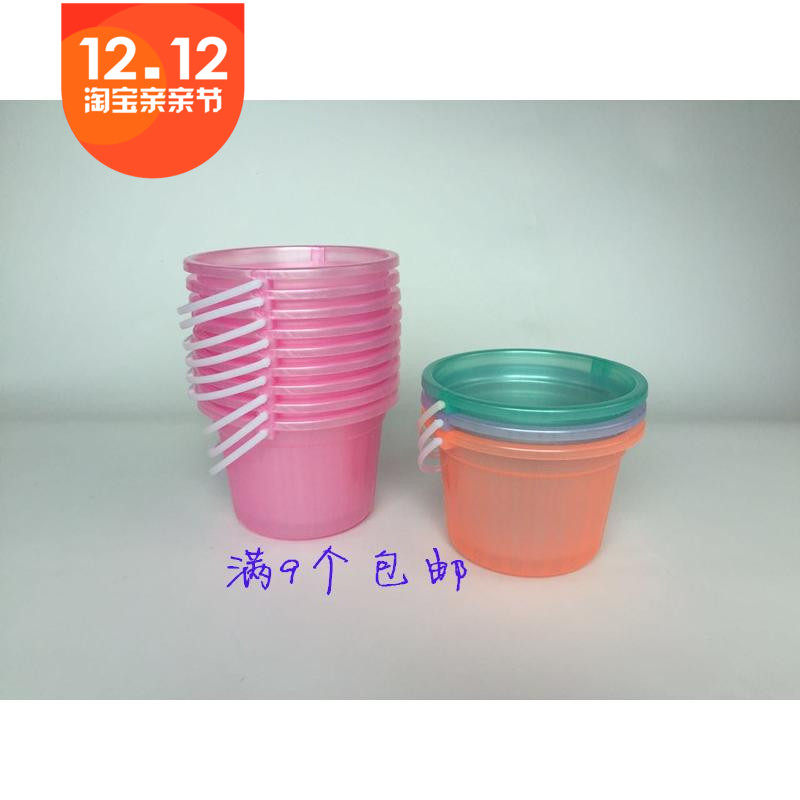 Small bucket art painting pen washing bucket beach sand digging bucket paint washing bucket car washing bucket