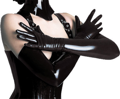 Tight sexy patent leather men with airplane hit gloves boys pseudo girl cos long cd drag women's clothing gangster supplies