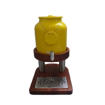 Sabili wooden seat milk ding Electric heating ceramic bucket Milk Ding Beverage bucket Coffee Ding Hotel buffet display