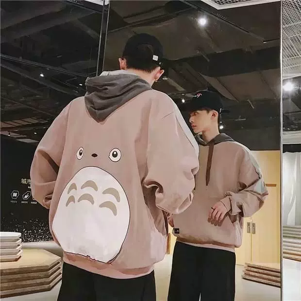 Áo len nam 2018 hoodie mùa xuân và mùa thu mẫu oversized rùa in bf áo khoác cặp đôi sinh viên áo khoác nam đẹp