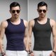 Round neck men's modal vest pure cotton summer ice silk breathable fitness tight hurdles sleeveless sports sling trendy