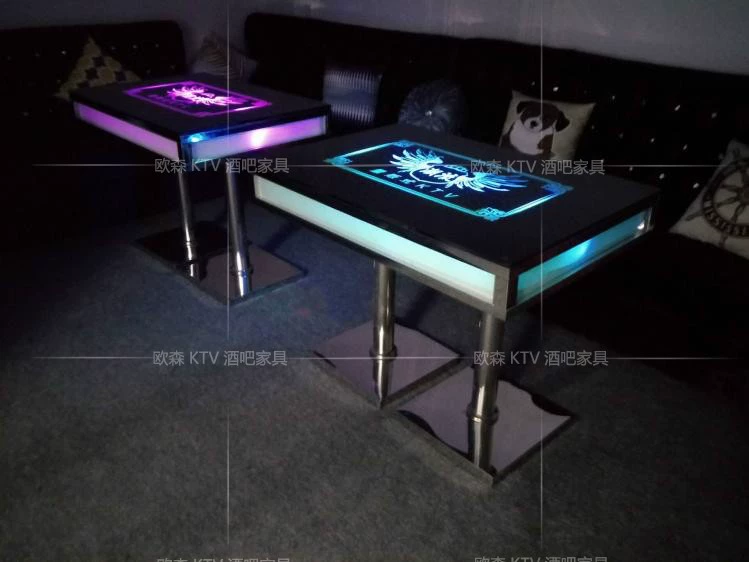 Phong cách châu Âu KTV bàn cà phê và ghế bar đêm clubhouse hộp thẻ bàn ghế đơn giản sáng tạo led đồ nội thất - Giải trí / Bar / KTV