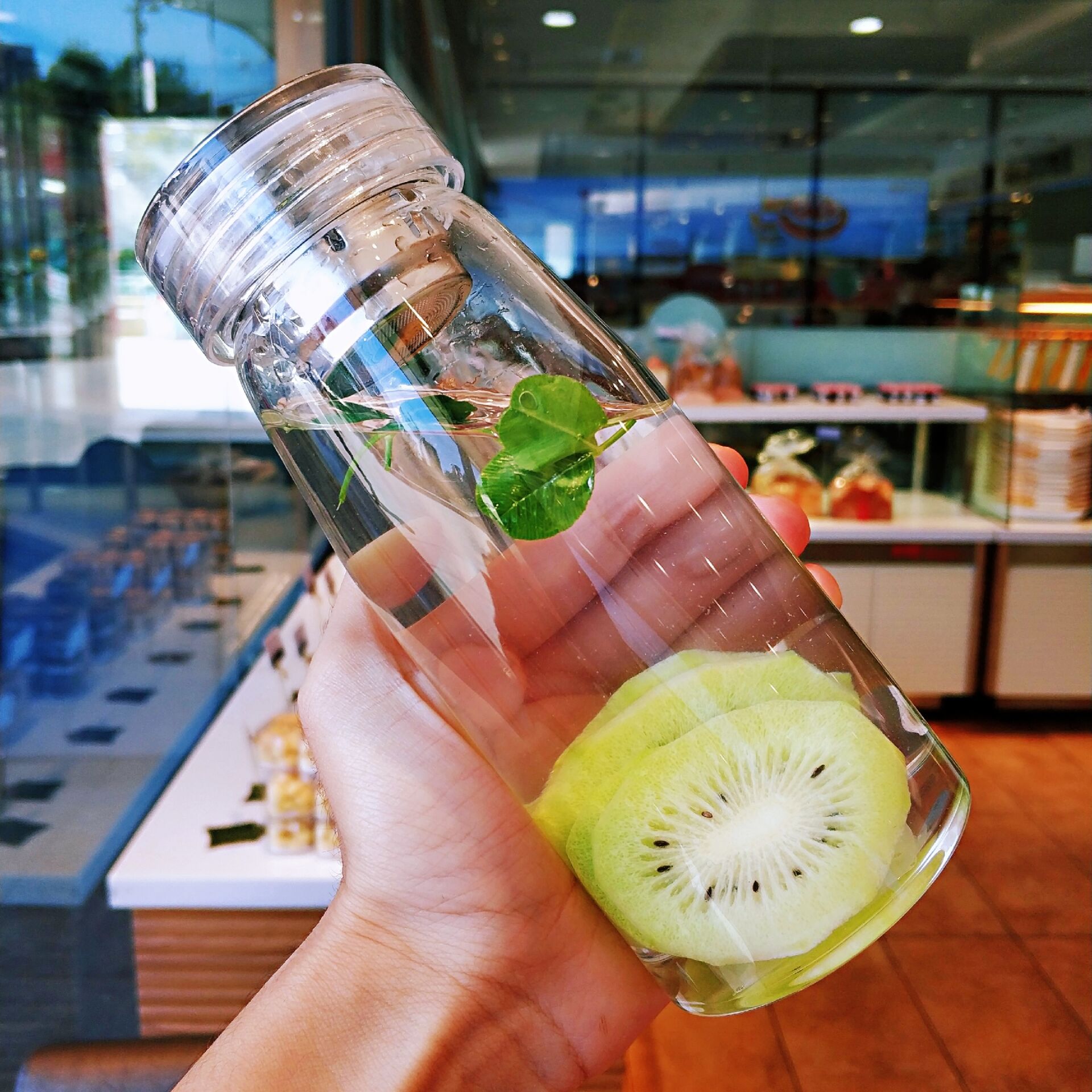 Han Style Water Glass Ins Portable Trend Male Student Transparent Glass Cup Female Fresher Brief About Cute Personality Accompanying Cup